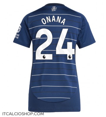 Aston Villa Amadou Onana #24 Terza Maglia Femmina 2024-25 Manica Corta